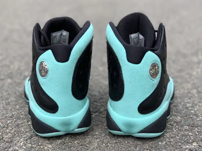 One Kick Black Air 13 Jordan Green 414571-030 Retro Island 0527